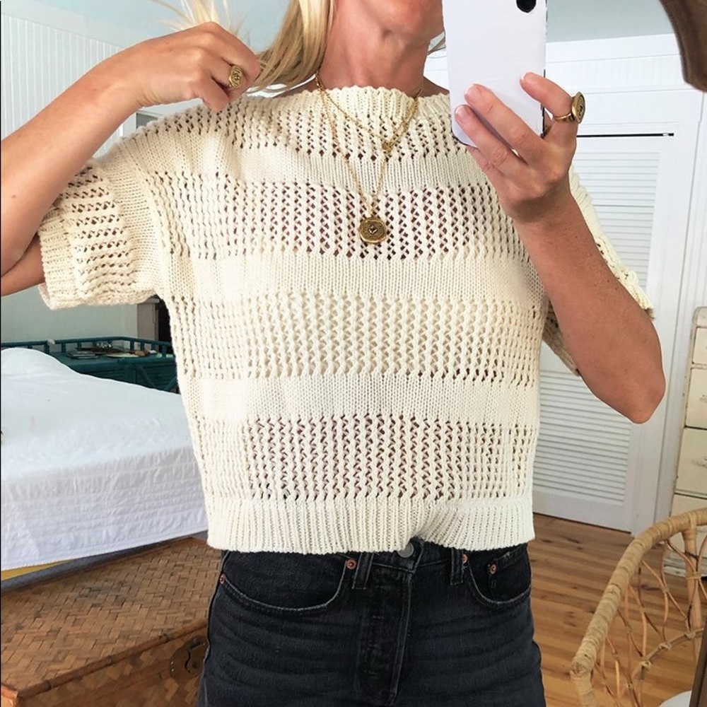 NWOT Emerson Fry Short Sleeve Sweater